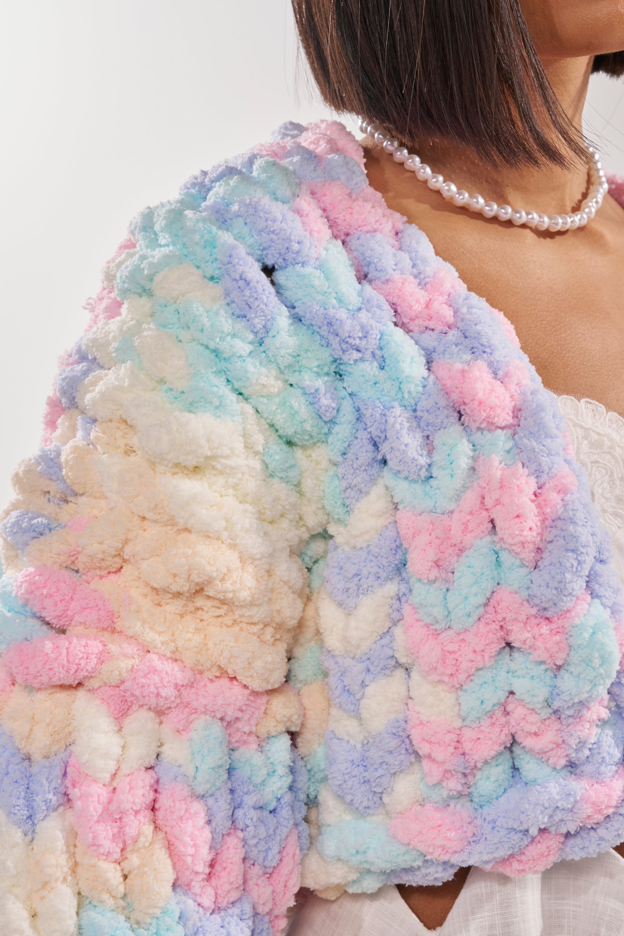 ALIA CHUNKY CHENILLE KNIT CARDIGAN
