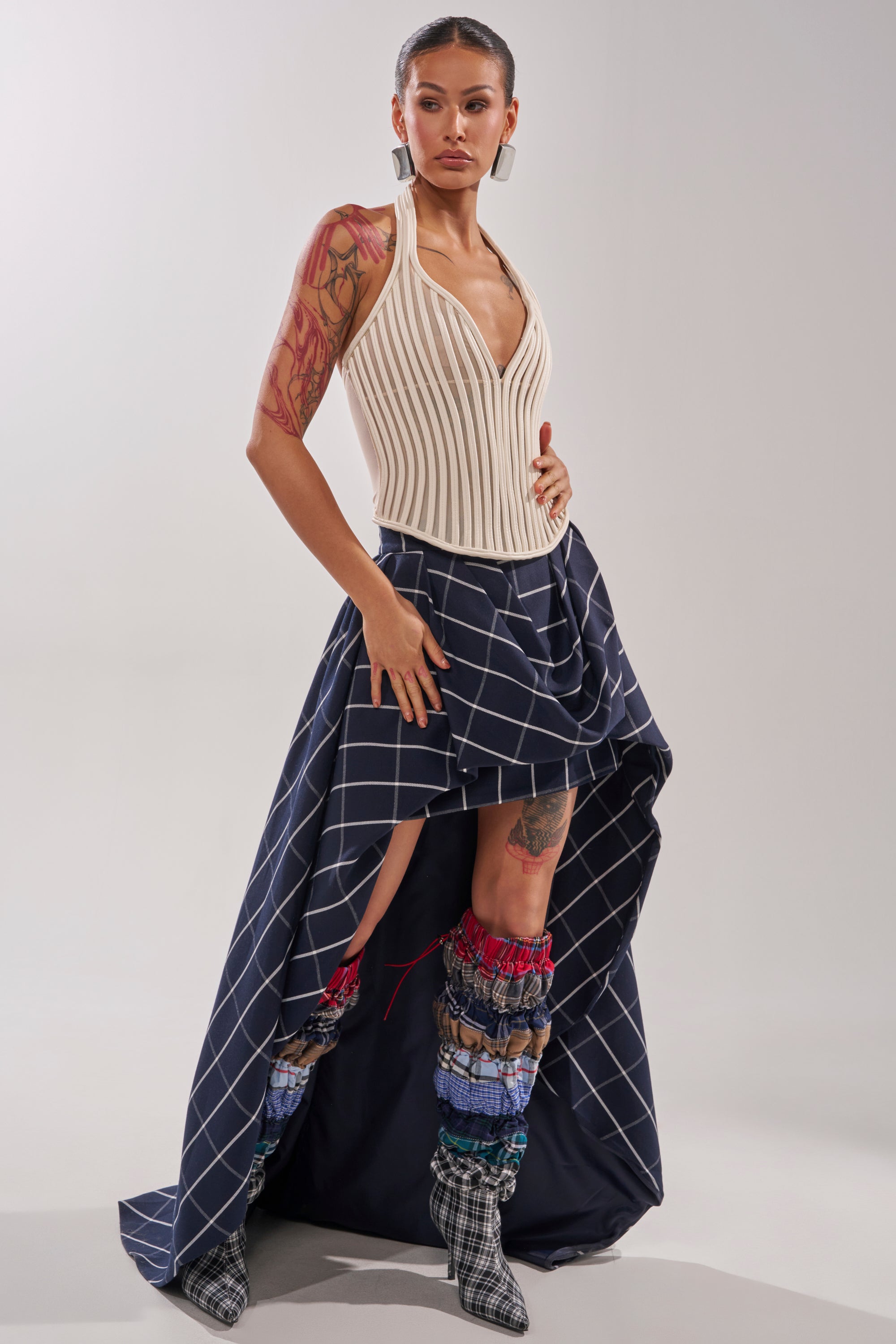 MAKE A STATEMENT HIGH LOW SKIRT