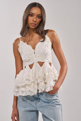 LOTS OF LOVE TO GIVE TO YOU LACE BLOUSE