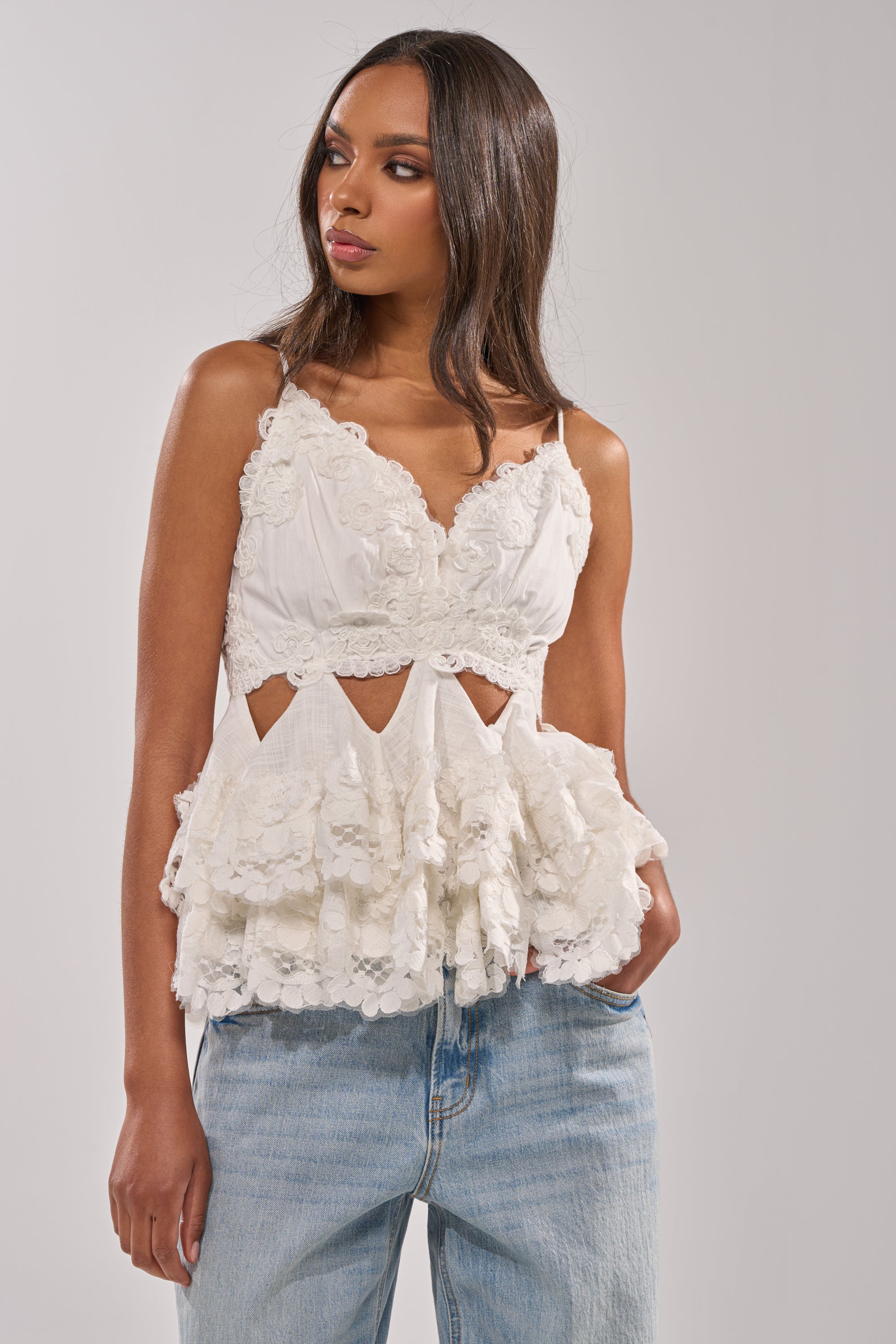 LOTS OF LOVE TO GIVE TO YOU LACE BLOUSE