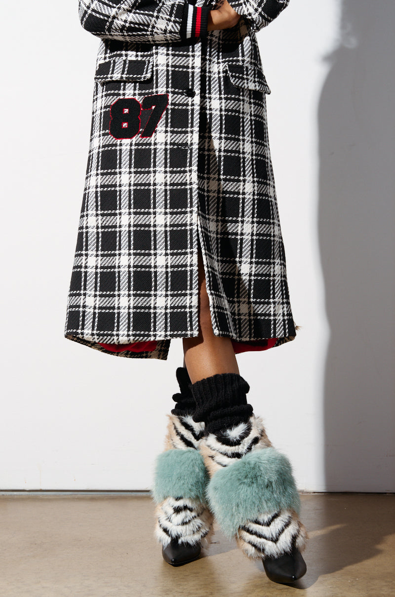 AZALEA WANG HIRO MULTI FUR BOOTIE