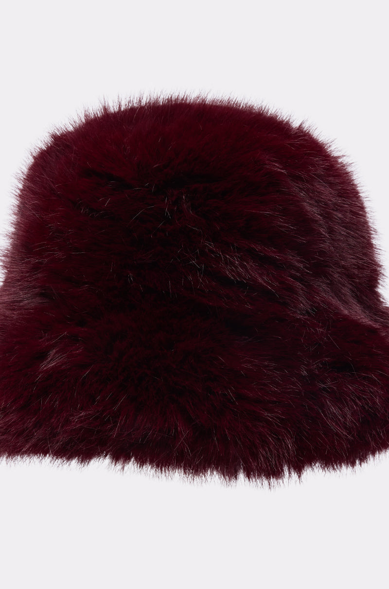 ELEVATED FAUX FUR BUCKET HAT