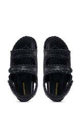 CAPE COD BLACK BRAIDED SANDAL