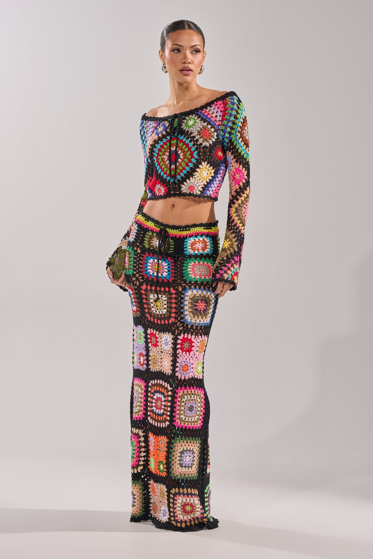 SHINE ON YOU CROCHET MAXI SKIRT