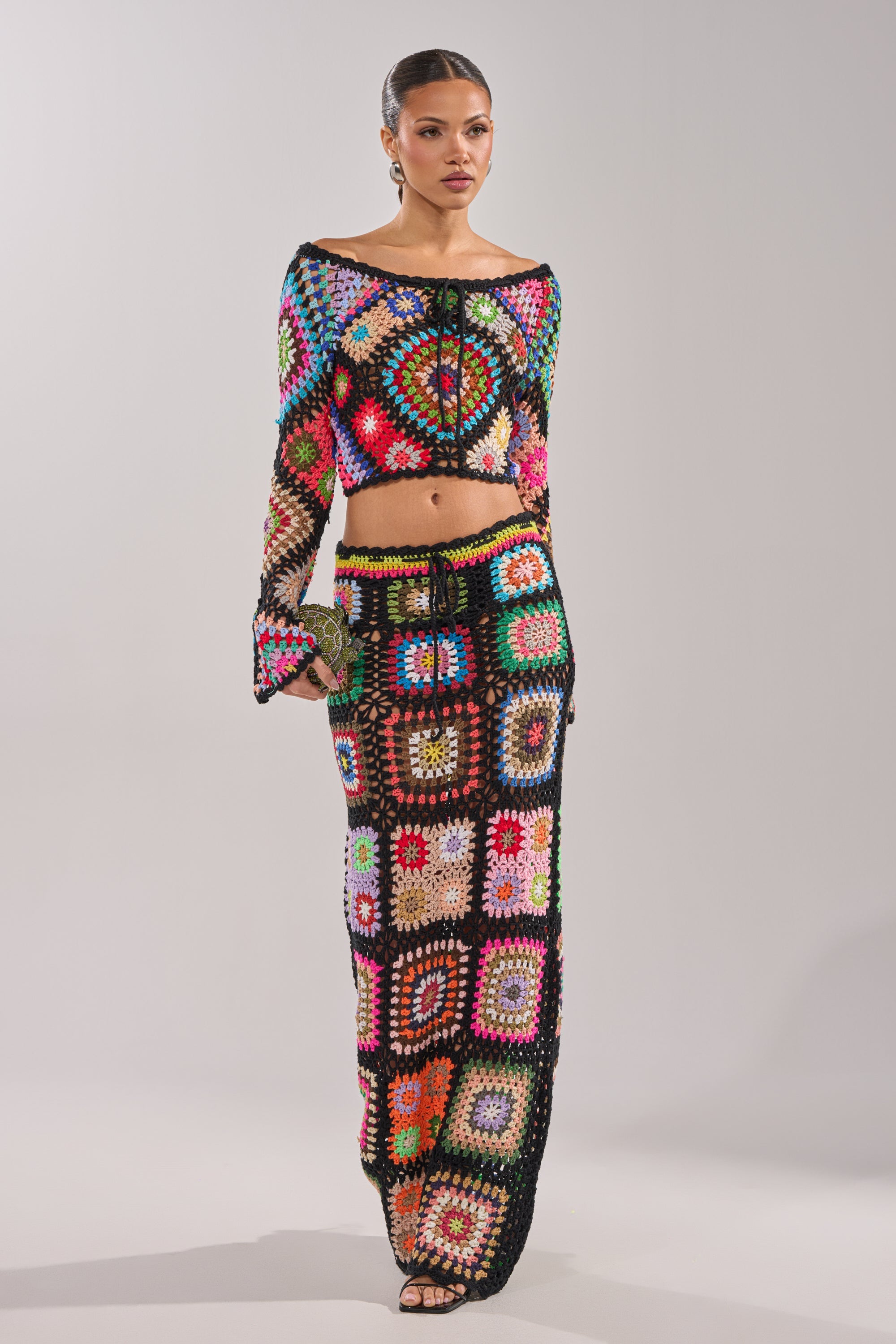 SHINE ON YOU CROCHET MAXI SKIRT