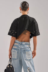 RING AROUND ME CROPPED TEE