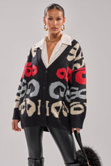GUESS WHO CARDIGAN