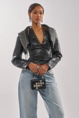 NAOMI EMBELLISHED ULTRA CROP MOTO