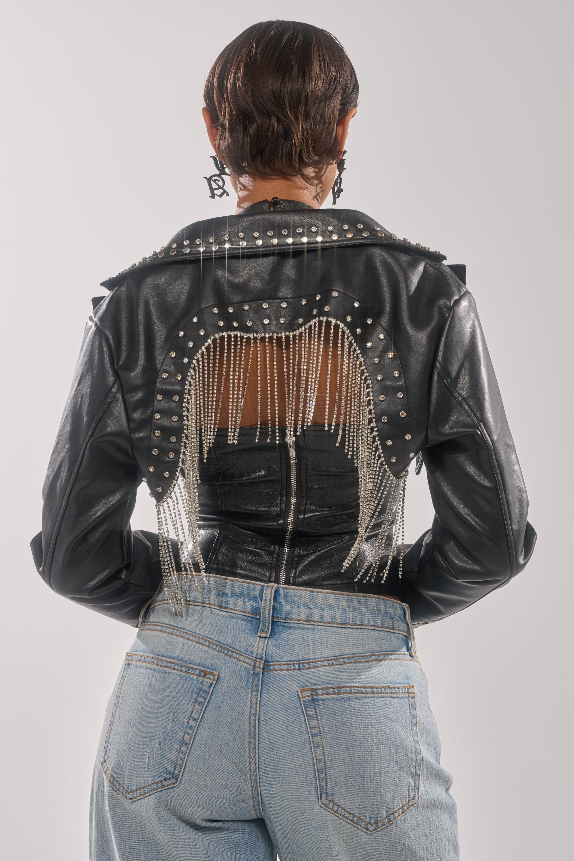 NAOMI EMBELLISHED ULTRA CROP MOTO