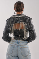 NAOMI EMBELLISHED ULTRA CROP MOTO