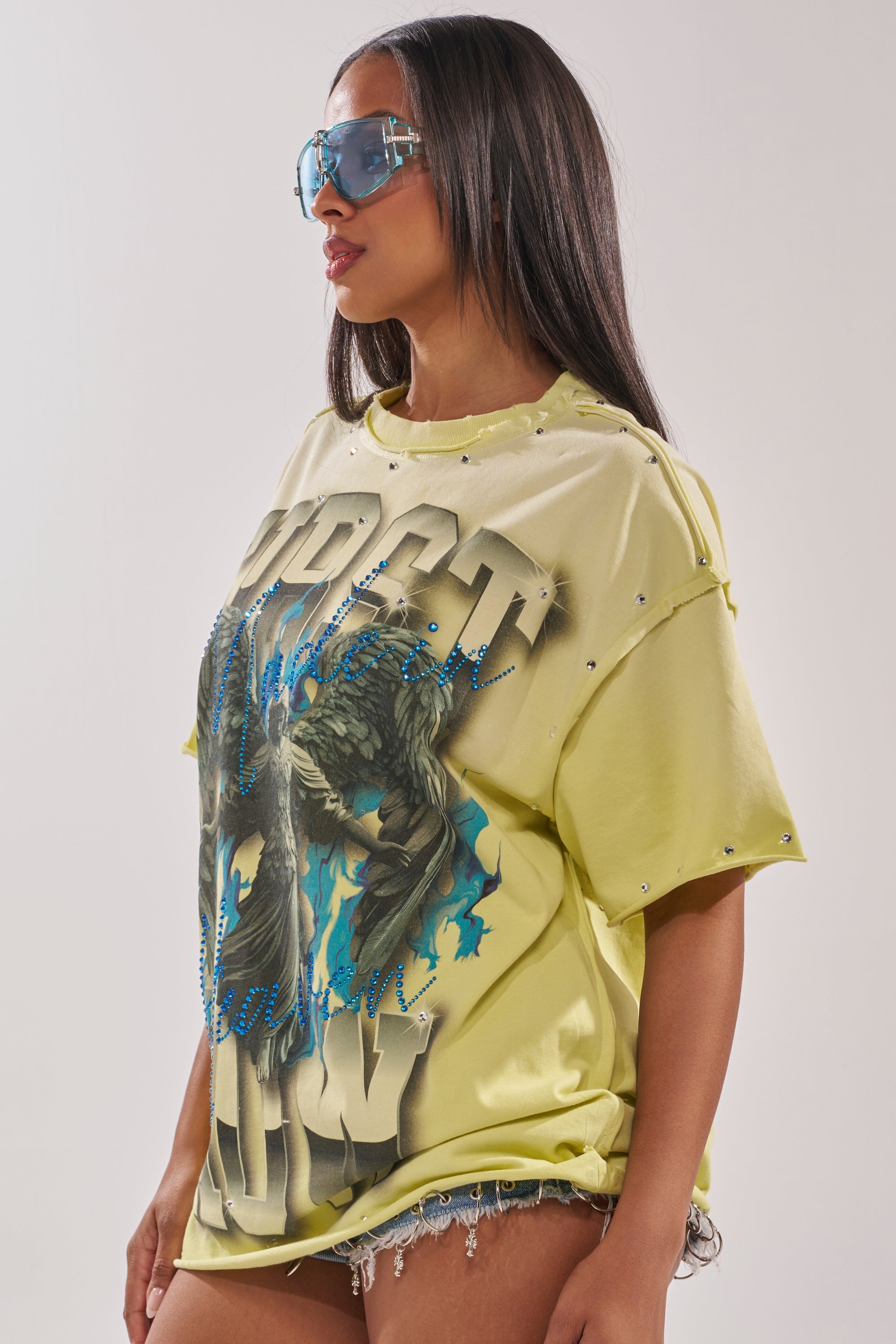 FIRST ROW NEW RENAISSANCE RHINESTONE TEE