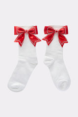 WITH A BOW SOCKS
