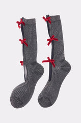 TIS THE SEASON BOW SOCKS
