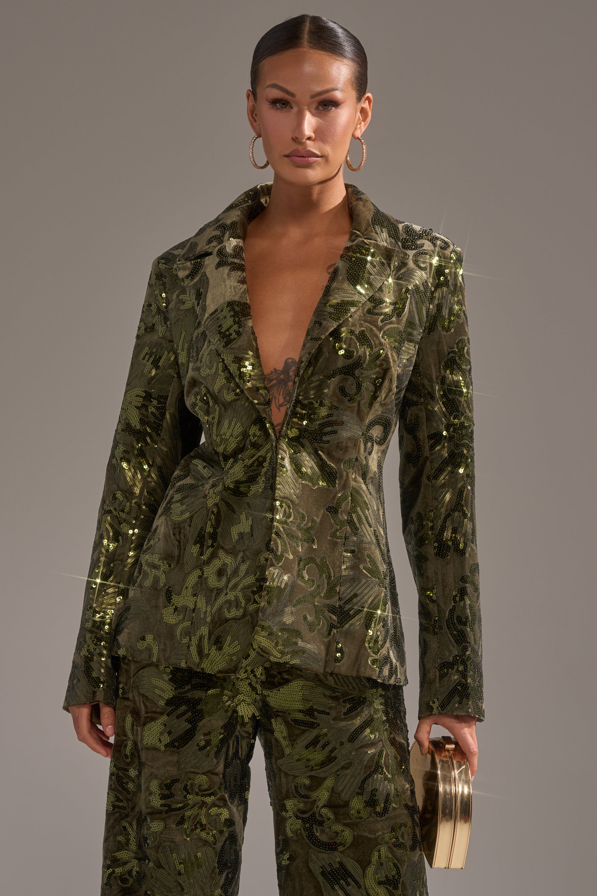 AURORA SEQUIN VELVET BLAZER