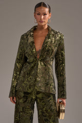 AURORA SEQUIN VELVET BLAZER