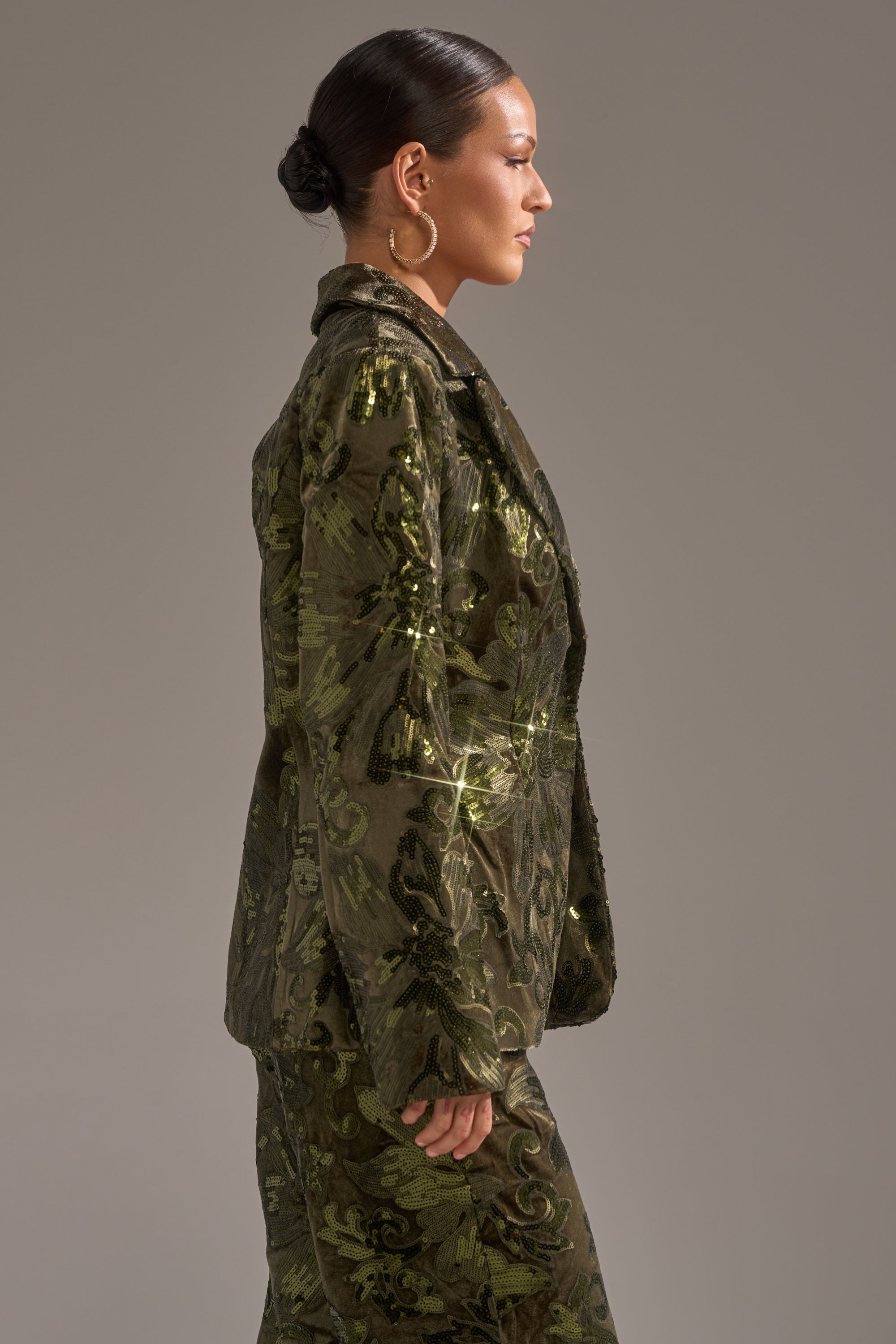 AURORA SEQUIN VELVET BLAZER