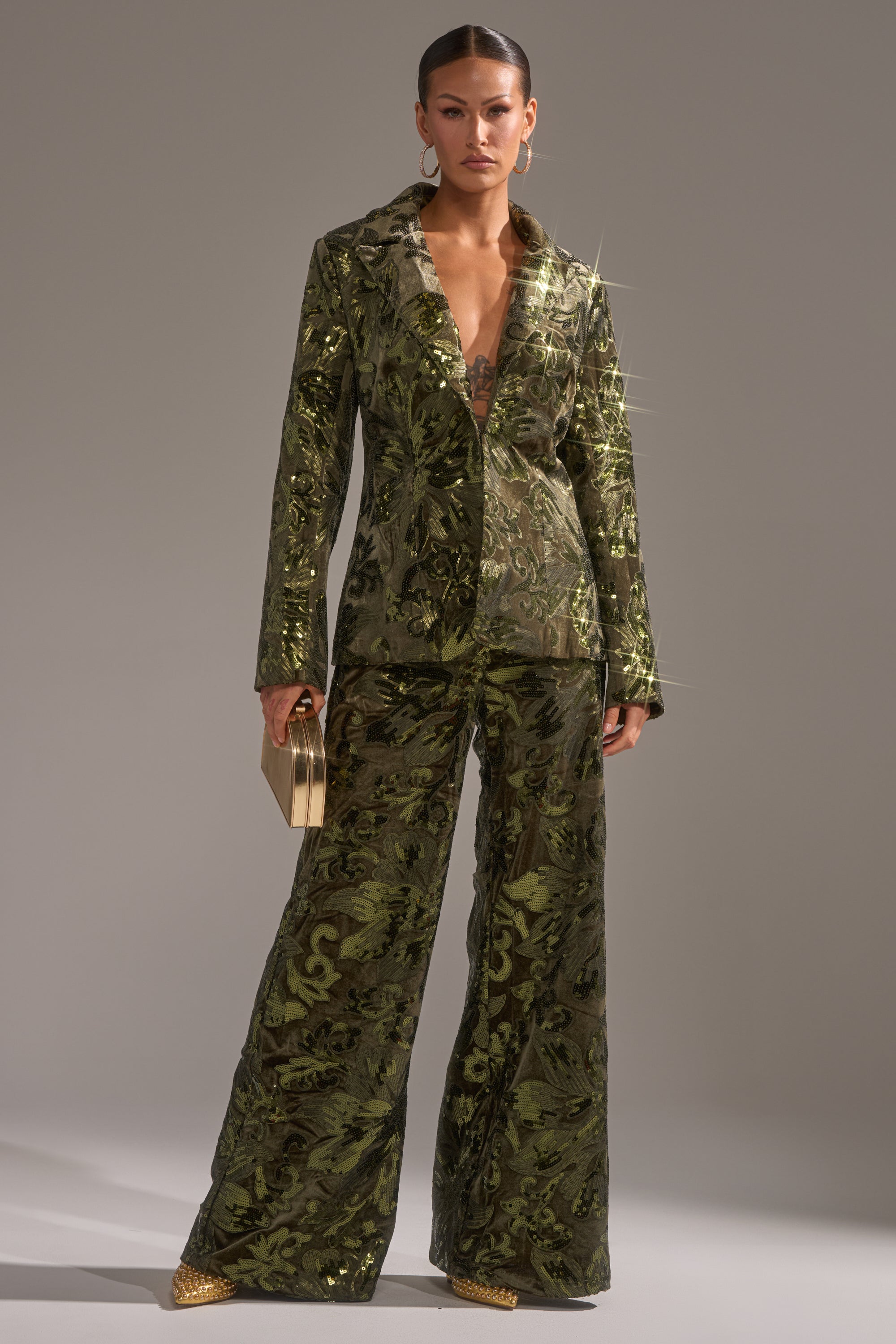 AURORA SEQUIN VELVET BLAZER