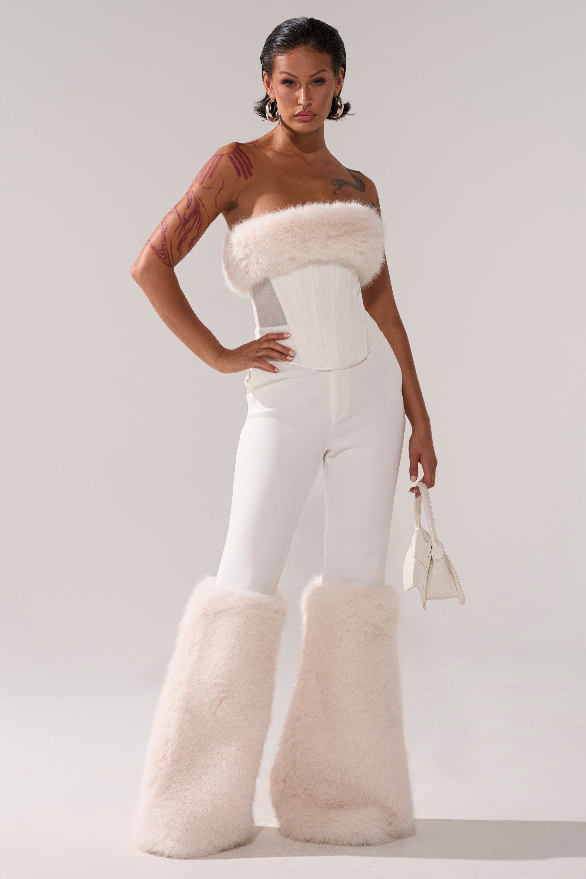 SNOW BUNNY TROUSER WITH FUR CUFF