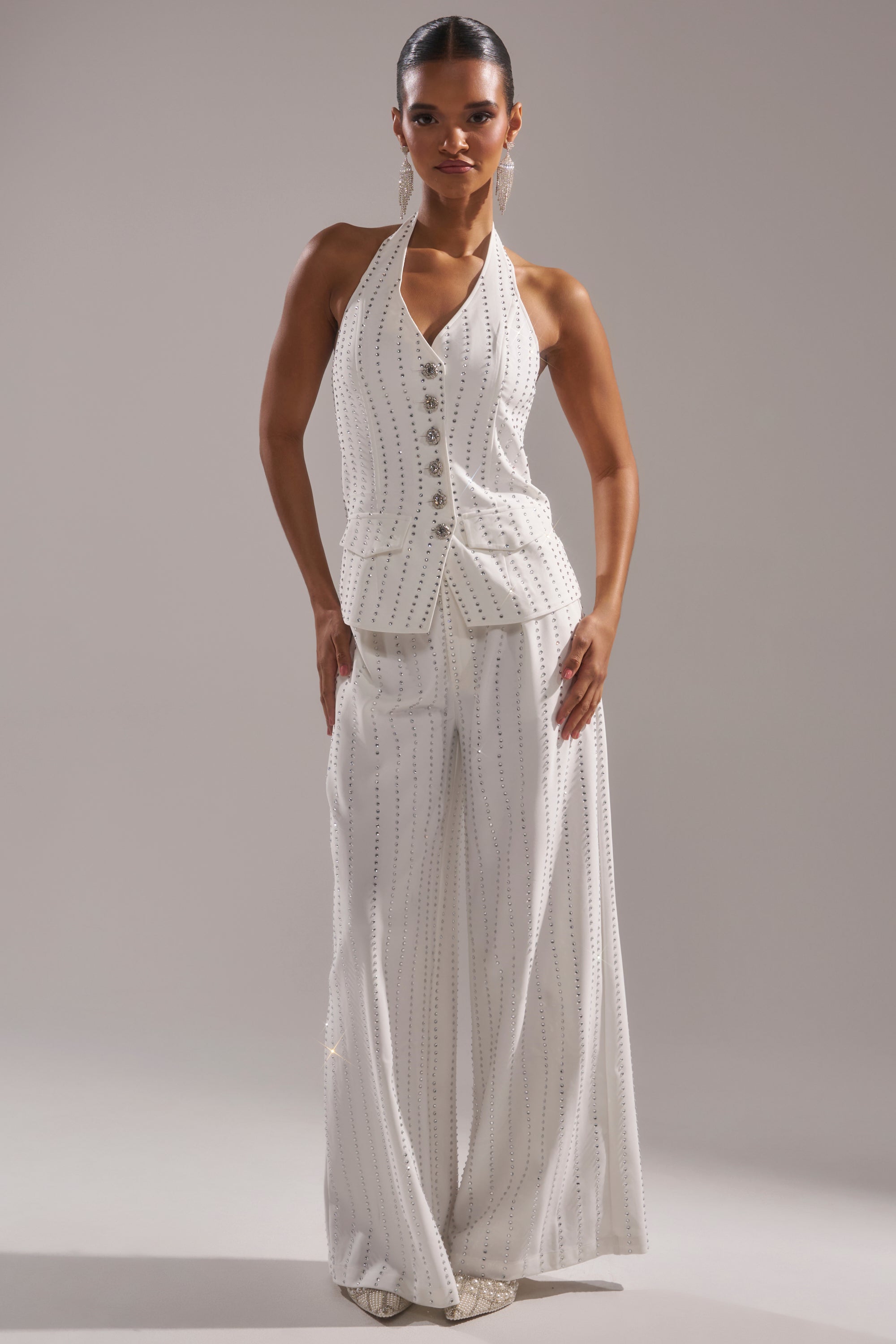 NEW YEARS QUEEN VEST IN WHITE
