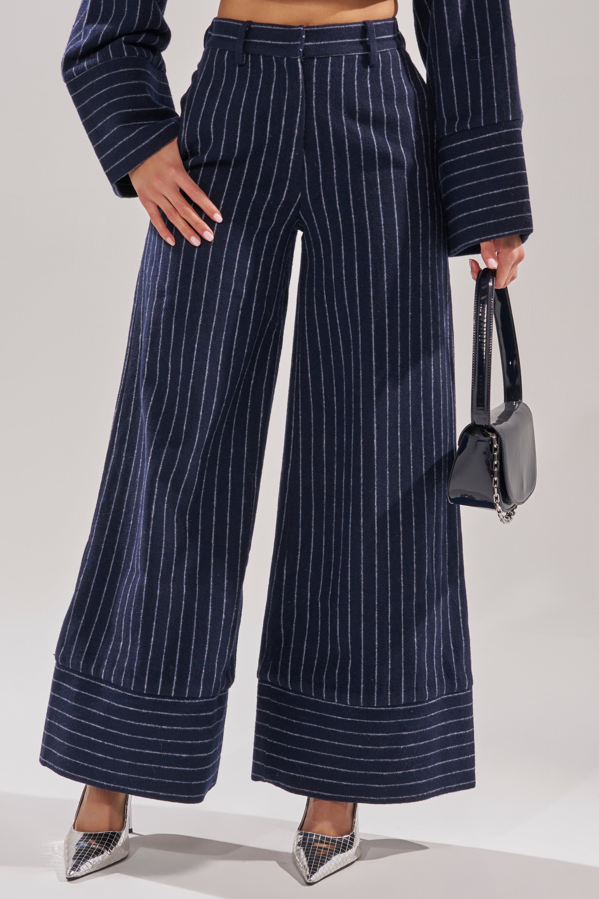 STRICTLY BUSINESS PINSTRIPE TROUSER