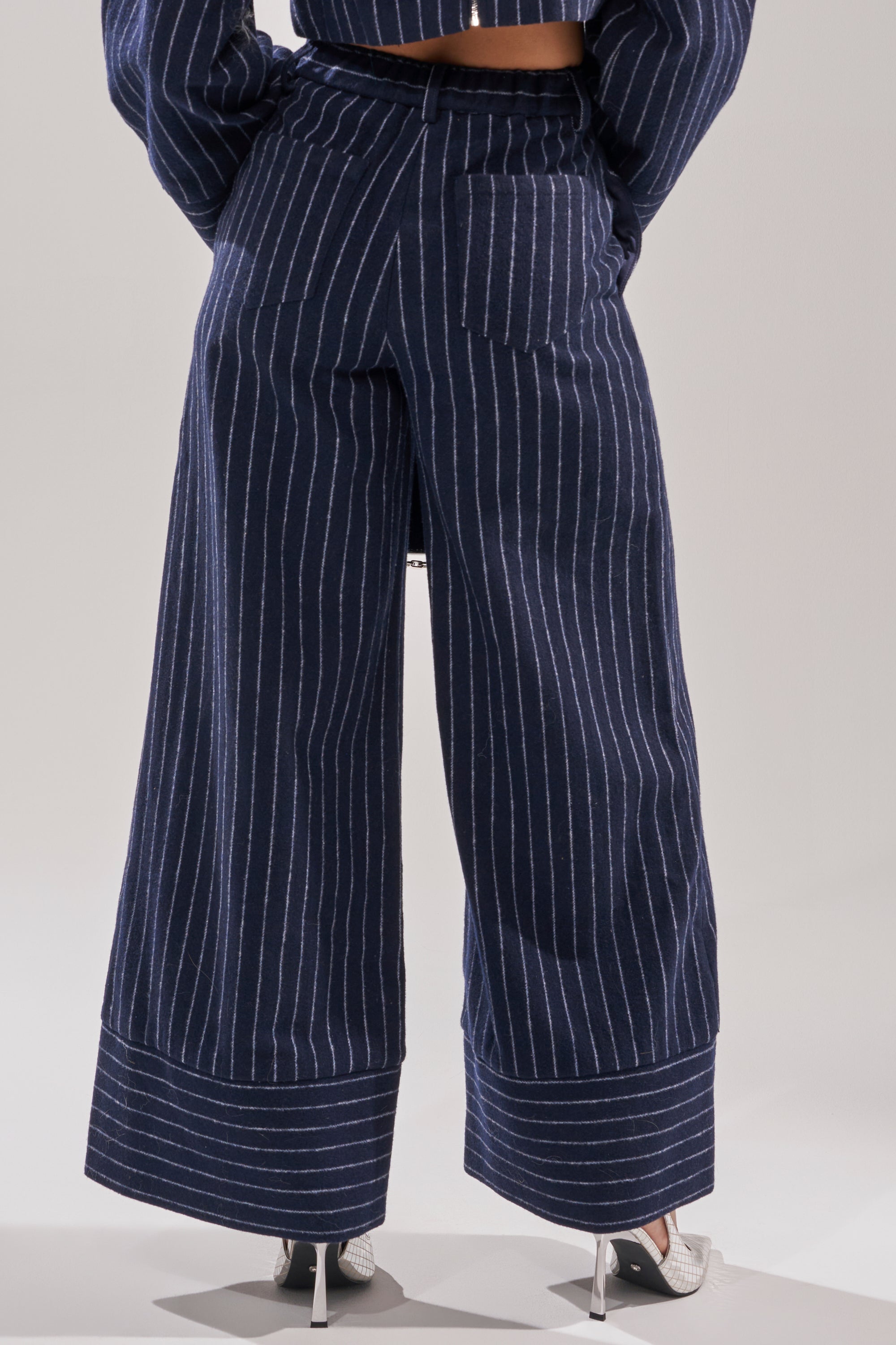 STRICTLY BUSINESS PINSTRIPE TROUSER