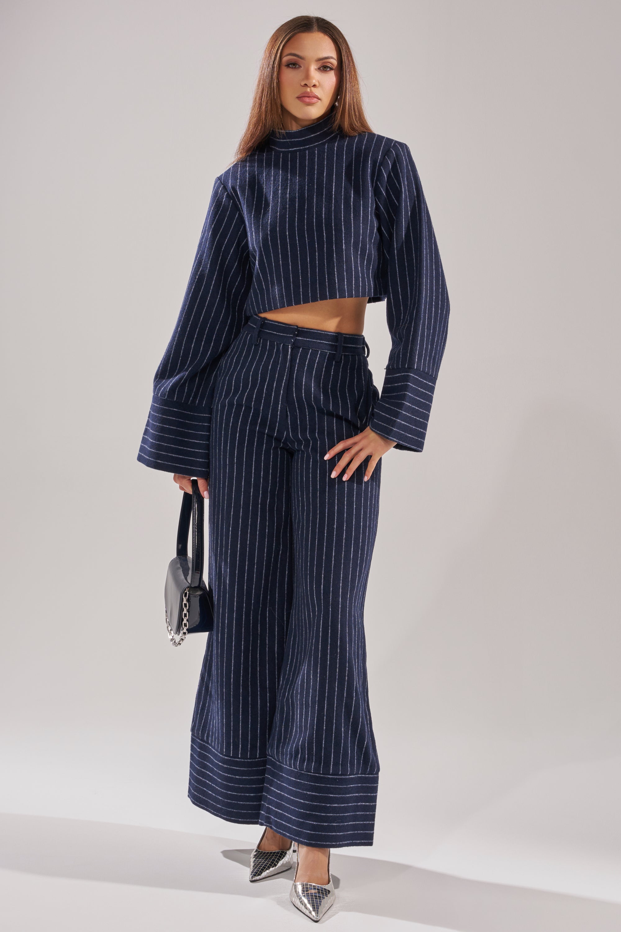 STRICTLY BUSINESS PINSTRIPE TROUSER