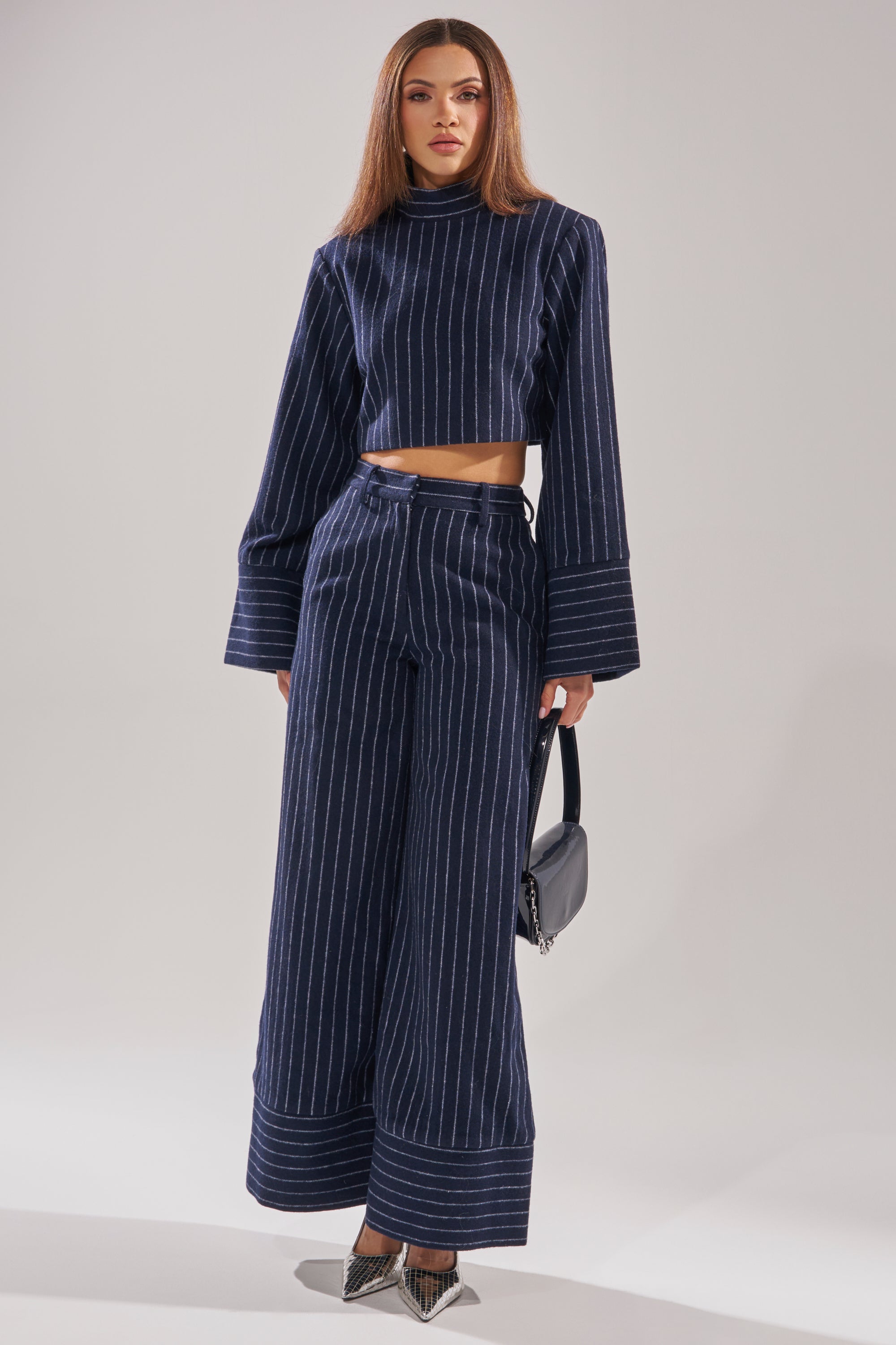 STRICTLY BUSINESS PINSTRIPE TROUSER