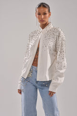 DIAMONDS FOREVER BUTTON DOWN