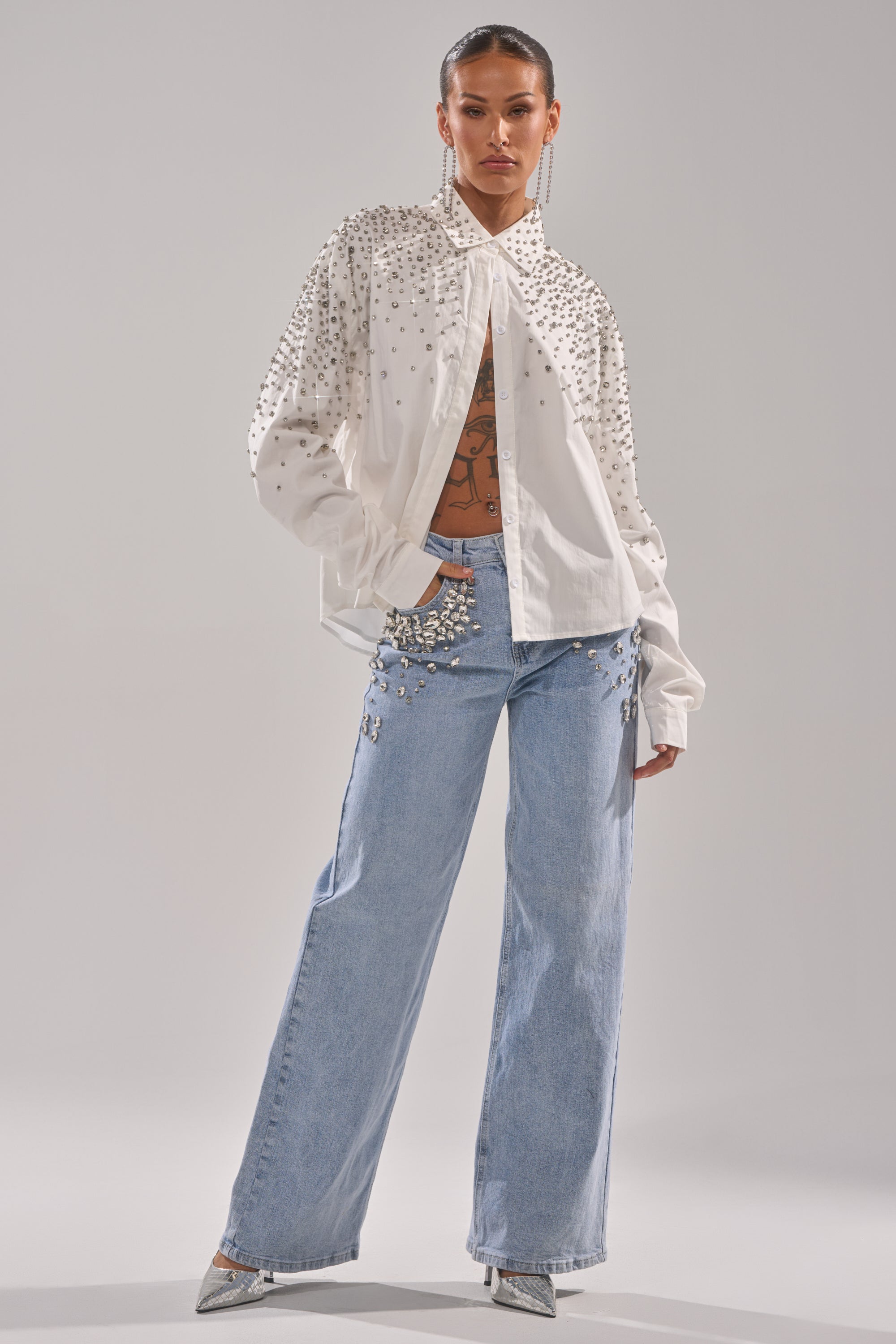 DIAMONDS FOREVER BUTTON DOWN