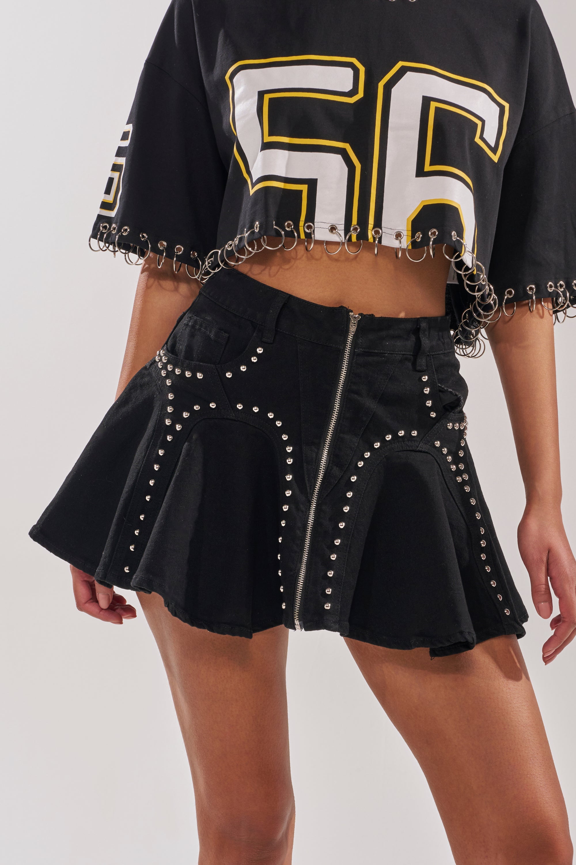 LUCKY ONE DENIM MINI SKIRT