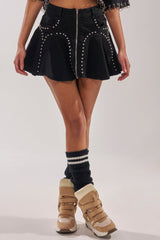 LUCKY ONE DENIM MINI SKIRT