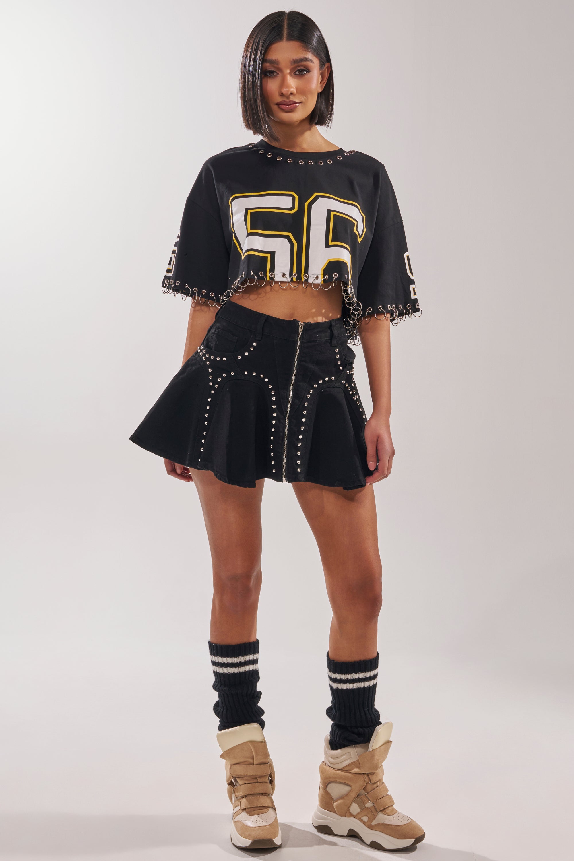 LUCKY ONE DENIM MINI SKIRT