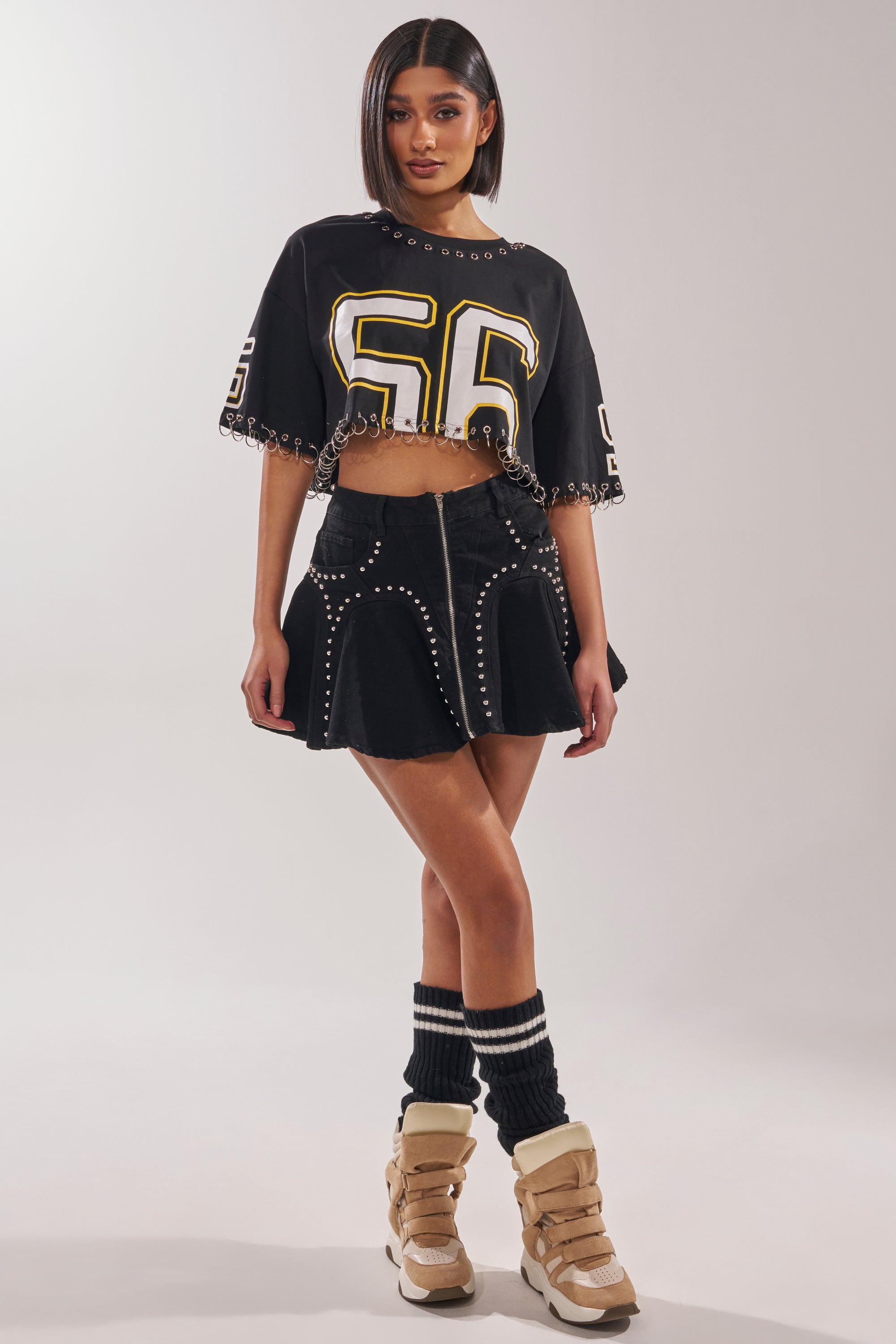 LUCKY ONE DENIM MINI SKIRT