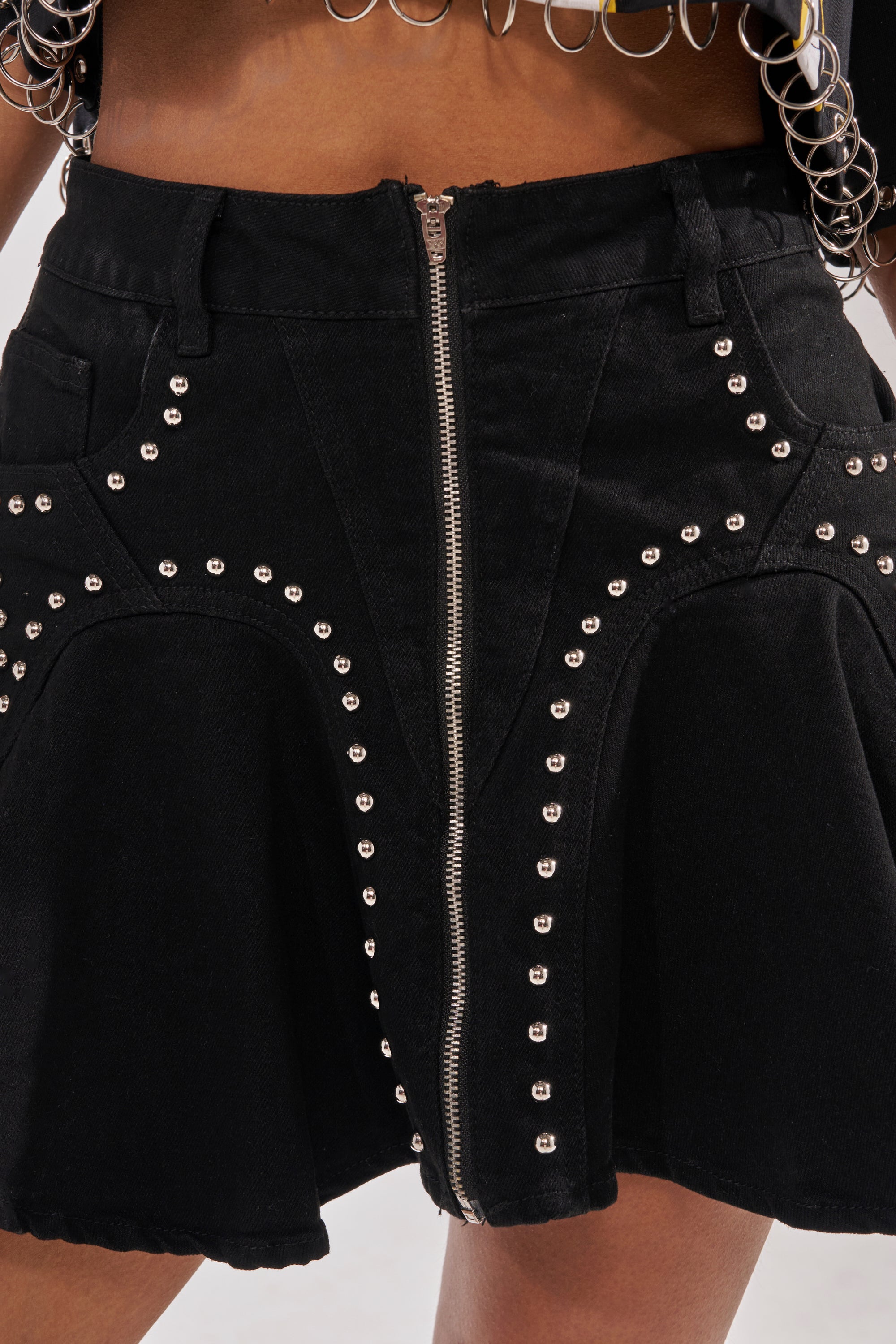 LUCKY ONE DENIM MINI SKIRT