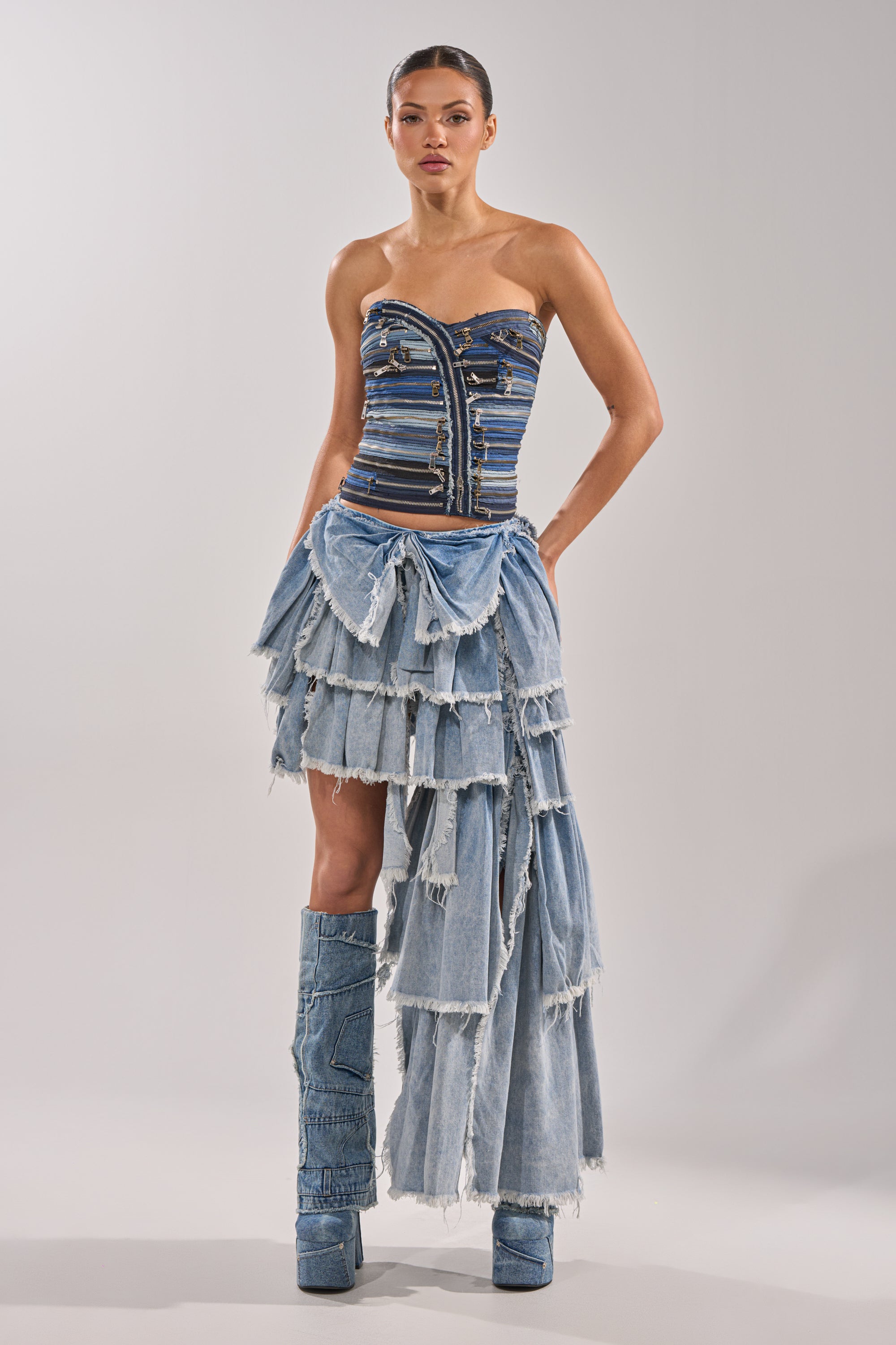NAME YOUR GAME ZIPPER CORSET