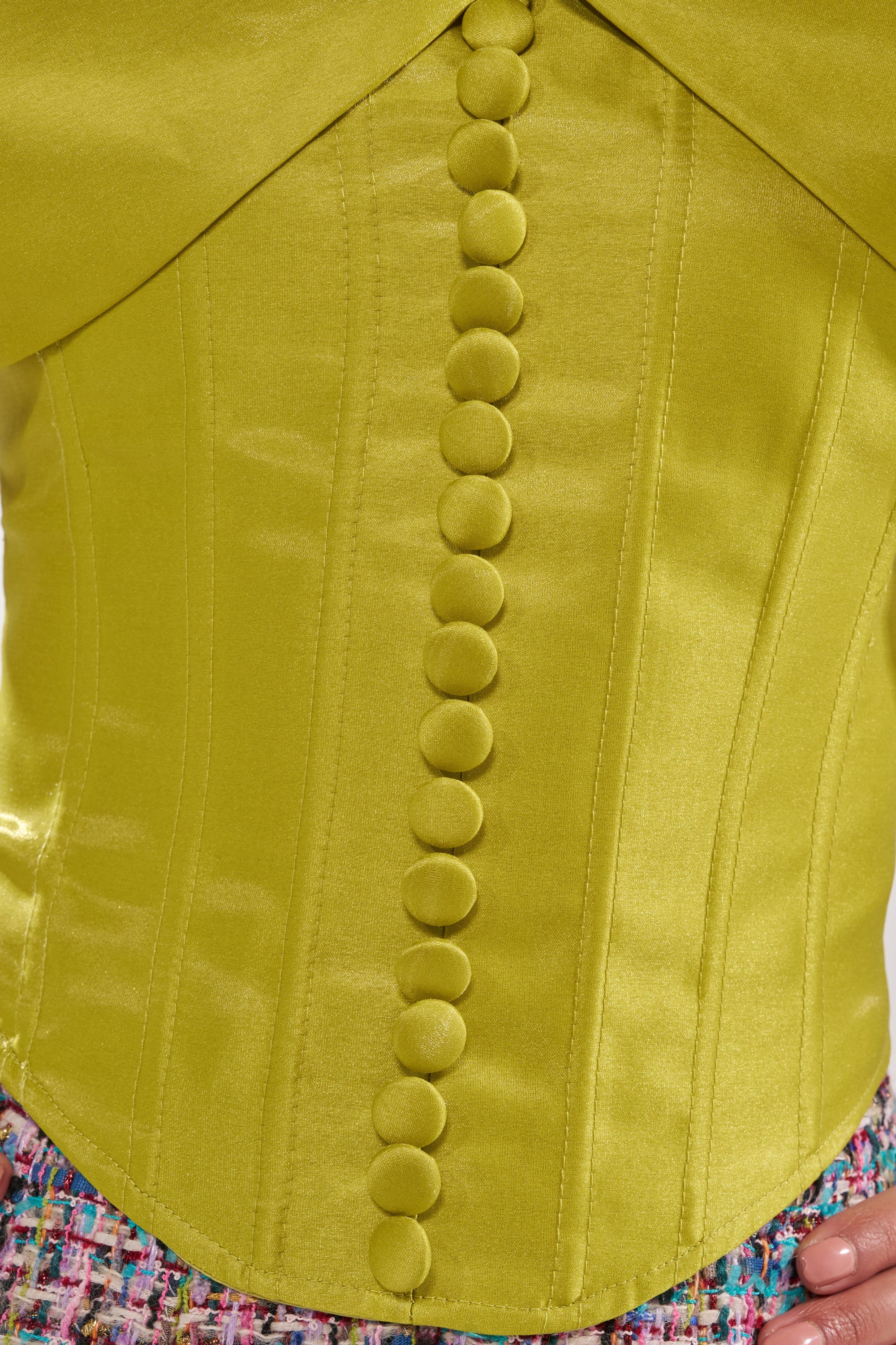 ELECTRIC CORSET IN GREEN