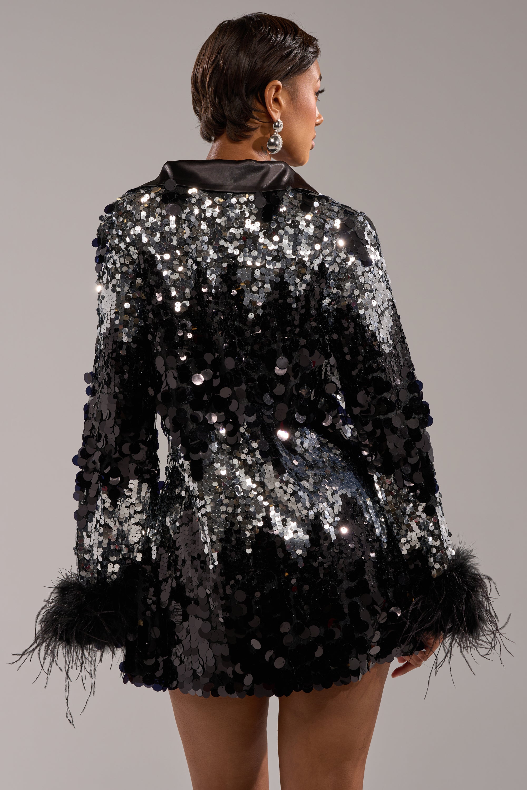 SEQUINS AFTER DARK MINI DRESS