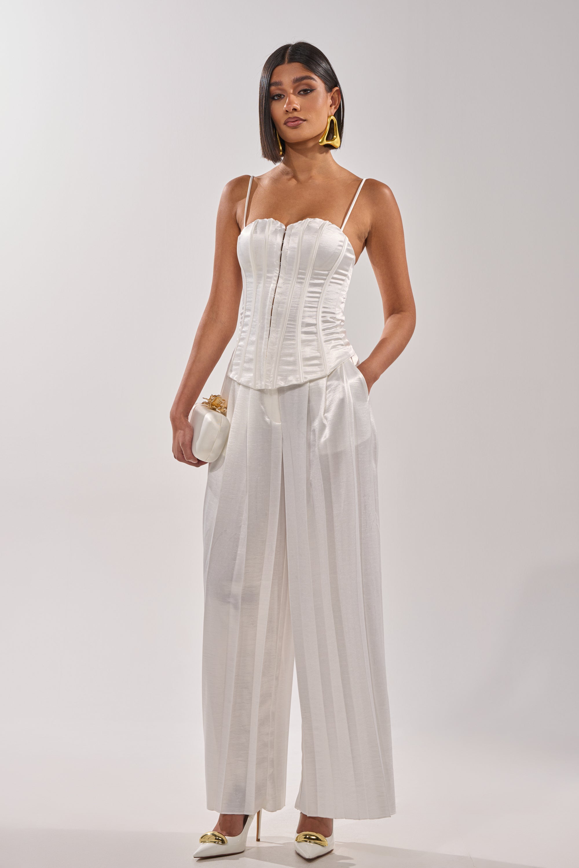 IRIS SATIN CORSET