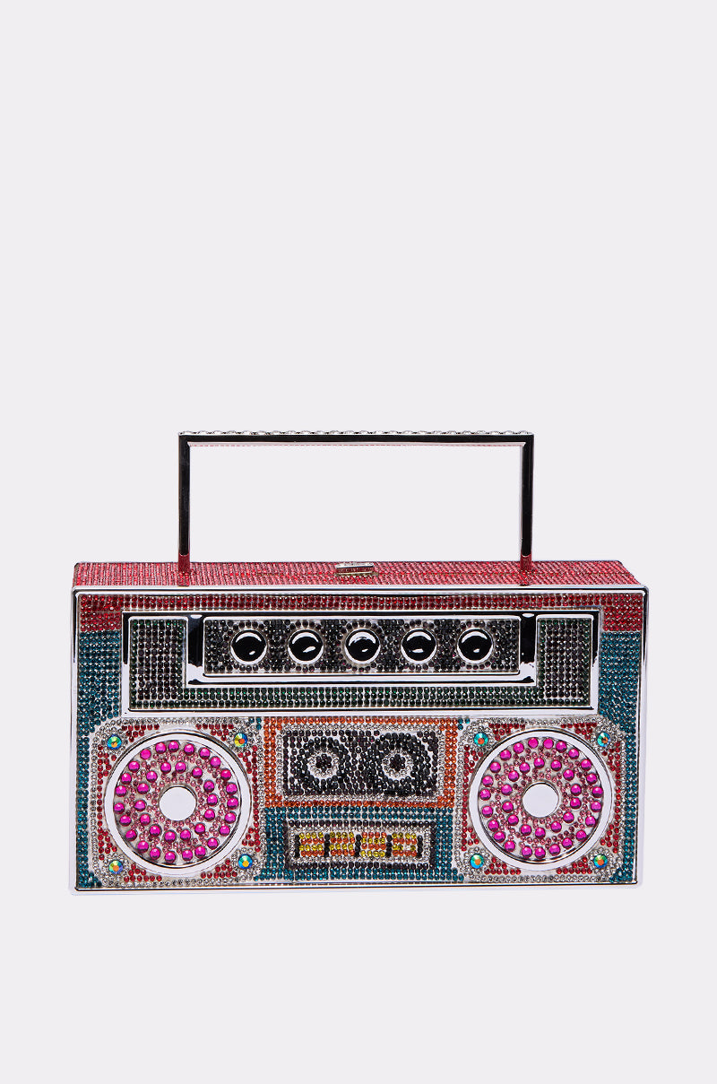 TURN ME UP BLING BOOMBOX PURSE