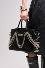 I BITE BACK EMBELLISHED TOTE