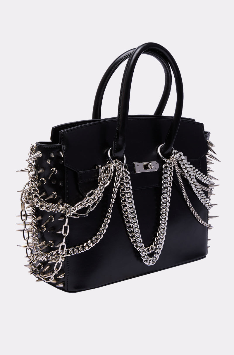 I BITE BACK EMBELLISHED TOTE