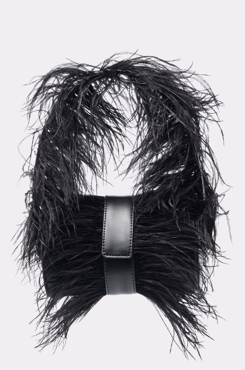 FEATHER CRAZE PURSE