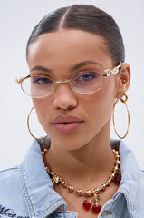 PIERCED VIBES CLEAR GLASSES
