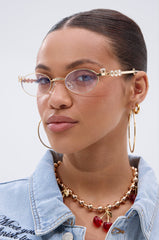PIERCED VIBES CLEAR GLASSES