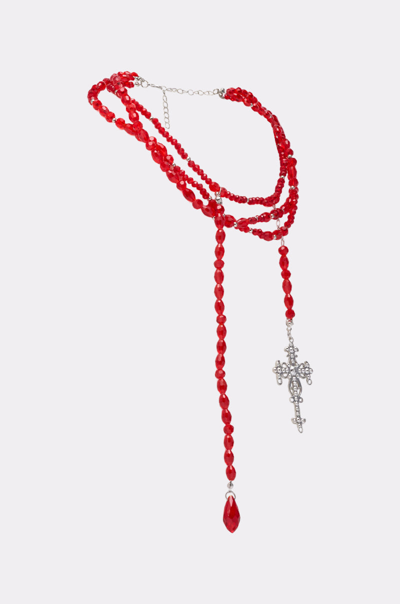 TRIPPIE CROSS NECKLACE