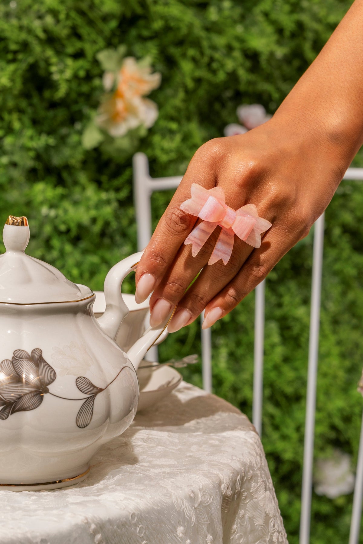 KEKE PINK BOW RING