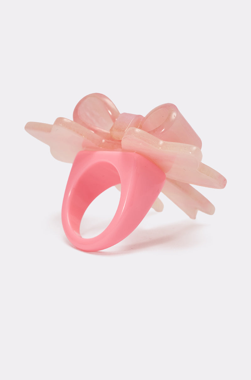 KEKE PINK BOW RING