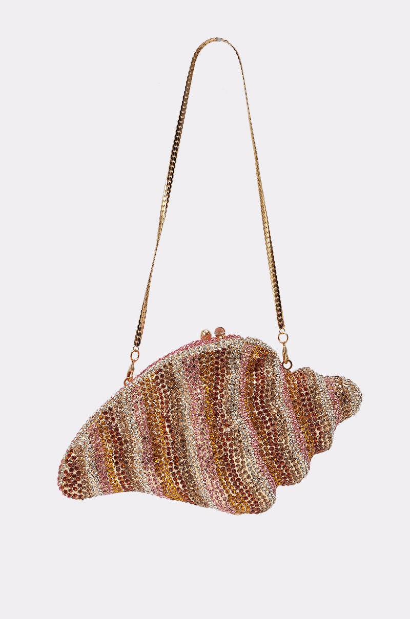 THIS IS MY SHELL BLING CLUTCH