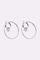 TOO DIFFERENT HOOP IN SILVER