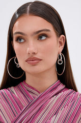 TOO DIFFERENT HOOP IN SILVER